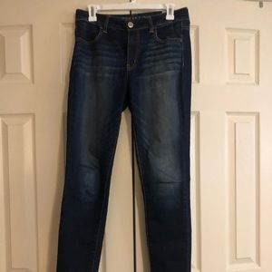 Dark navy skinny jeans